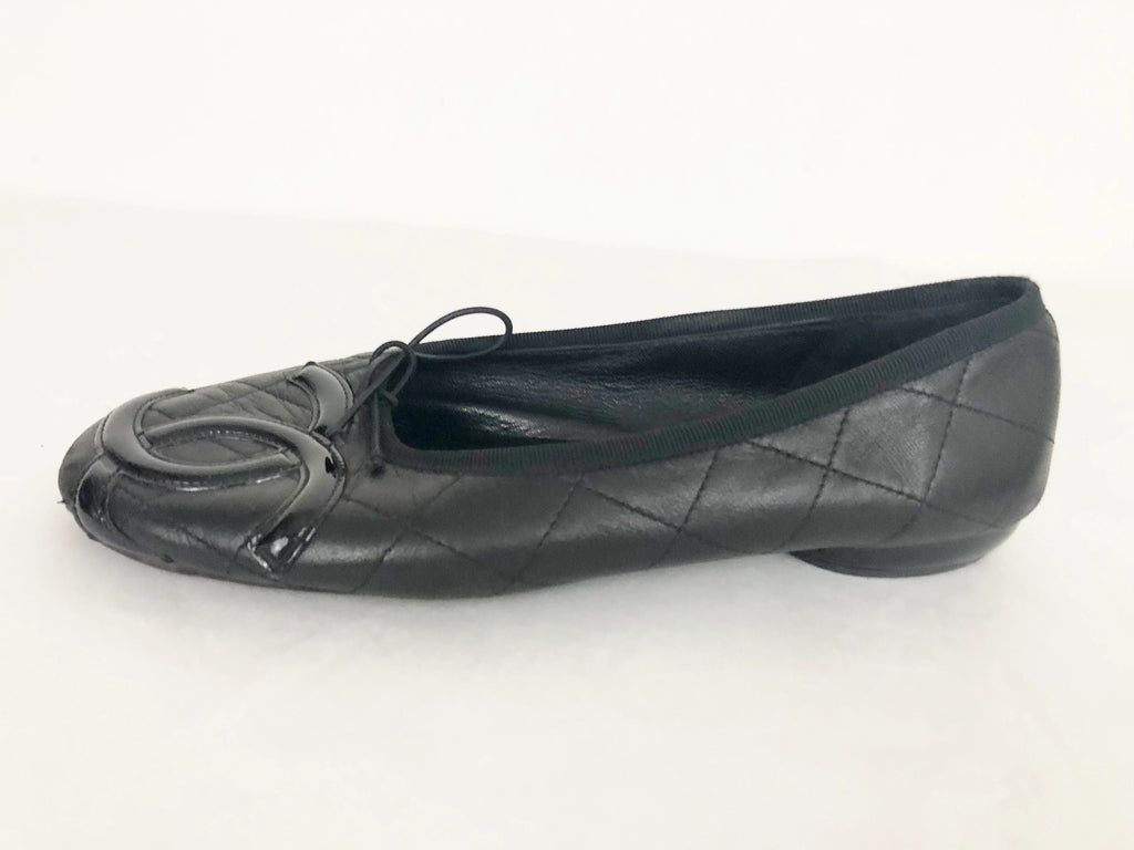 Chanel Quilted Cc Ballet Flats Size 38 It (8 Us) – KMK Luxury Consignment
