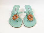 NEW Manolo Blahnik Embellished Sandal Size 39 It (9 Us)