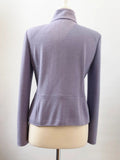 St. John Lilac Knit Jacket Size 8