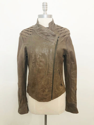 Burning Torch Leather Jacket Size S