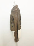 Burning Torch Leather Jacket Size S