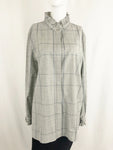NEW Lafayette 148 Ruffle Trim Shirt Size Xxl