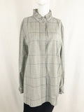 NEW Lafayette 148 Ruffle Trim Shirt Size Xxl