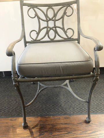 Woodard Landgrave Aluminum Chair W/Cushion Set/2 (2 Available Sold Separately)