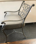 Woodard Landgrave Aluminum Chair W/Cushion Set/2 (2 Available Sold Separately)