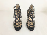 Oscar De La Renta Caged Sandal Size 37.5 It (7.5 Us) - (Also Available In Red In Size 8)