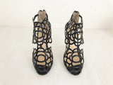 Oscar De La Renta Caged Sandal Size 37.5 It (7.5 Us) - (Also Available In Red In Size 8)