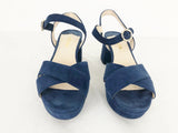 Prada Suede Platform Sandal Size 40 It (10 Us)