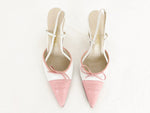 Chanel Cc Cap-Toe Slingbacks Size 37 It (7 Us)
