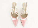 Chanel Cc Cap-Toe Slingbacks Size 37 It (7 Us)