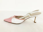 Chanel Cc Cap-Toe Slingbacks Size 37 It (7 Us)