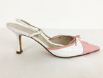 Chanel Cc Cap-Toe Slingbacks Size 37 It (7 Us)