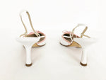 Chanel Cc Cap-Toe Slingbacks Size 37 It (7 Us)