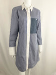Elizabeth and James Striped Shirt Dress Size M