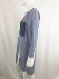 Elizabeth and James Striped Shirt Dress Size M