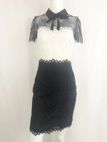 Sandro W/Lace Dress Size 4