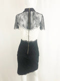 Sandro W/Lace Dress Size 4