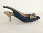 Goffredo Fantini Denim Slingback Size 41 It (11 Us)