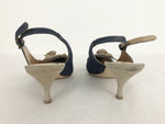 Goffredo Fantini Denim Slingback Size 41 It (11 Us)