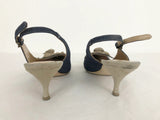 Goffredo Fantini Denim Slingback Size 41 It (11 Us)