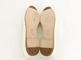 NEW Chanel Ballet Flats With Crystal Accent Size 41 It (11 Us)