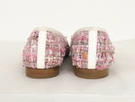 NEW Chanel Pink Tweed Ballet Flats Size 36.5 It (6.5 Us)