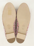 NEW Chanel Pink Tweed Ballet Flats Size 36.5 It (6.5 Us)