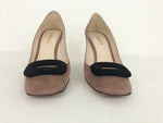 Prada Suede Two-Tone Pumps Size 38 It (8 Us)