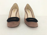 Prada Suede Two-Tone Pumps Size 38 It (8 Us)