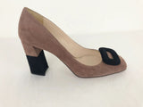 Prada Suede Two-Tone Pumps Size 38 It (8 Us)