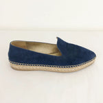 NEW Blue Suede Espadrille Size 40 It (10 Us)