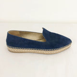 NEW Blue Suede Espadrille Size 40 It (10 Us)