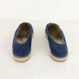 NEW Blue Suede Espadrille Size 40 It (10 Us)