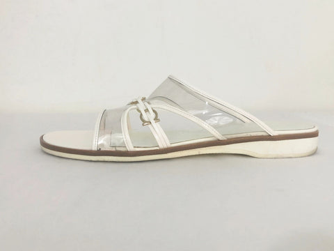 Salvatore Ferragamo Pvc Slides Size 8.5