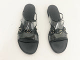 Salvatore Ferragamo Gancini Buckle Slides Size 8.5