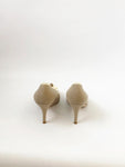 Chanel Canvas Camellia Pump Size 38 It (8 Us)