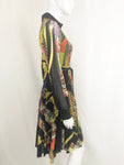 NEW Fuzzi Patterned Dress Size S