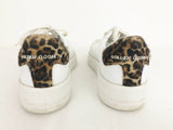 Golden Goose Superstar Sneakers W/Leopard Trim Size 8 Us