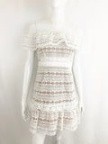 Self Portrait Lace Pattern Dress Size 6