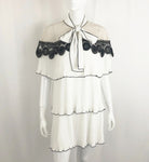 Self Portrait Lace And Pleat Dress Size S