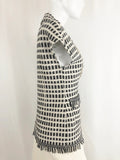 St. John Fringe Trim Knit Vest Size 2