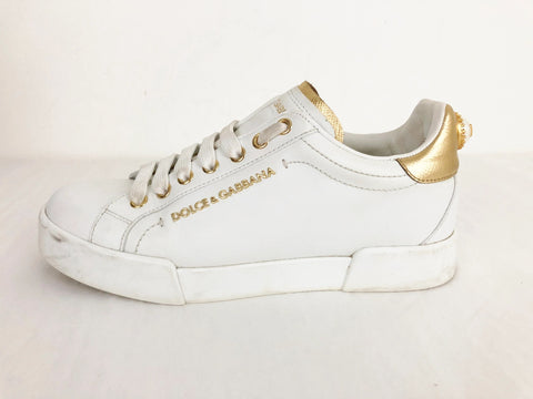 Dolce & Gabbana Leather Sneaker Size 36 It (6 Us)