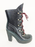 Lace-Up Rubber Boots Size 7