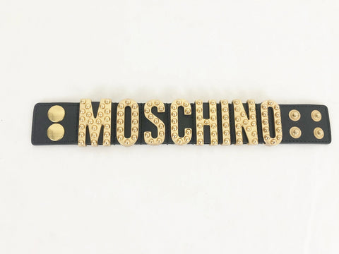 Moschino Leather Bracelet