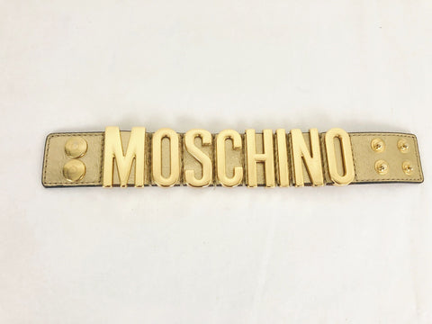 Moschino Gold Cuff Bracelet