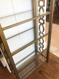 Metal And Glass Etagere