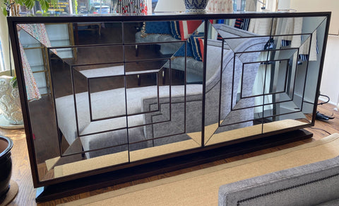 Mirrored Console Cabinet