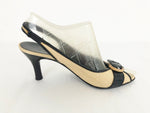 Salvatore Ferragamo Raffia Slingback Size 38 It (8 Us)