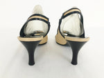 Salvatore Ferragamo Raffia Slingback Size 38 It (8 Us)