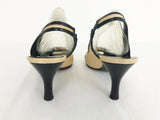 Salvatore Ferragamo Raffia Slingback Size 38 It (8 Us)